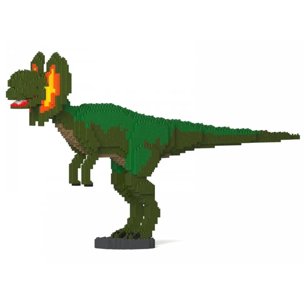 Jekca - Dilophosaurus 01S-M01 - Lego - Sculpture - Construction - 4D - Brick Animals - Toys - Avvenice