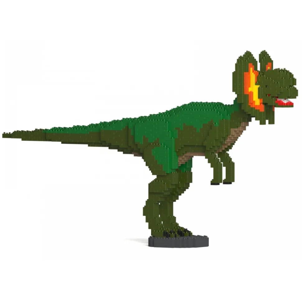 Jekca - Dilophosaurus 01S-M01 - Lego - Sculpture - Construction - 4D - Brick Animals - Toys - Avvenice