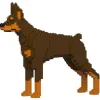 Jekca - Doberman Pinscher 01-M02 - Big - Lego - Sculpture - Construction - 4D - Brick Animals - Toys - Avvenice