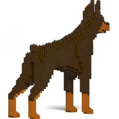 Jekca - Doberman Pinscher 01-M02 - Big - Lego - Sculpture - Construction - 4D - Brick Animals - Toys - Avvenice