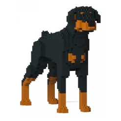 Jekca - Doberman Pinscher 01S-M01 - Lego - Sculpture - Construction - 4D - Brick Animals - Toys - Avvenice