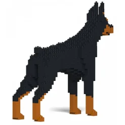 Jekca - Doberman Pinscher 01S-M01 - Lego - Sculpture - Construction - 4D - Brick Animals - Toys - Avvenice