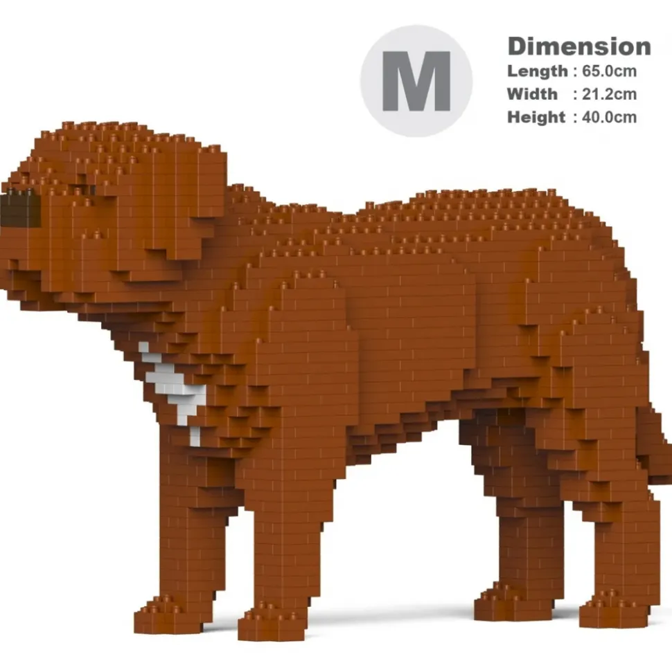 Jekca - Dogue De Bordeaux 01 - Big - Lego - Sculpture - Construction - 4D - Brick Animals - Toys - Avvenice