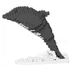 Jekca - Dolphin 01S - Lego - Sculpture - Construction - 4D - Brick Animals - Toys - Avvenice