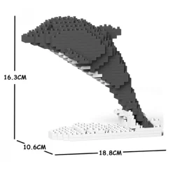 Jekca - Dolphin 01S - Lego - Sculpture - Construction - 4D - Brick Animals - Toys - Avvenice