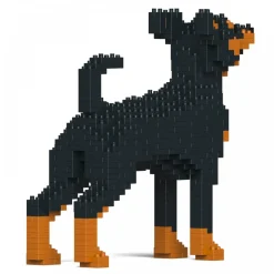 Jekca - Dwarf Pinscher - Dog - 01S-M01 - Lego - Sculpture - Construction - 4D - Brick Animals - Toys - Avvenice