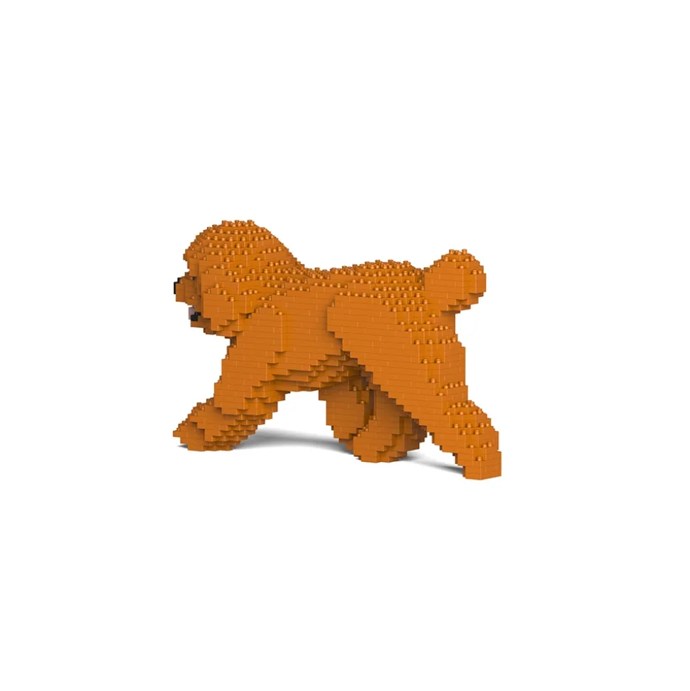 Jekca - Dwarf Poodle - Dog - 02S-M04 - Lego - Sculpture - Construction - 4D - Brick Animals - Toys - Avvenice