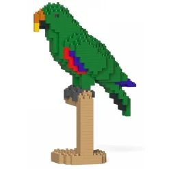 Jekca - Eclectus 02S - Lego - Sculpture - Construction - 4D - Brick Animals - Toys - Avvenice