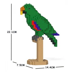 Jekca - Eclectus 02S - Lego - Sculpture - Construction - 4D - Brick Animals - Toys - Avvenice