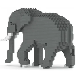 Jekca - Elephant 03 - Big - Lego - Sculpture - Construction - 4D - Brick Animals - Toys - Avvenice
