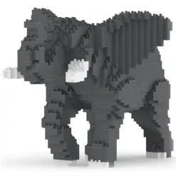 Jekca - Elephant 01 - Big - Lego - Sculpture - Construction - 4D - Brick Animals - Toys - Avvenice