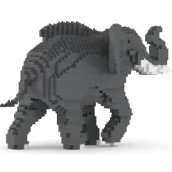 Jekca - Elephant 01 - Big - Lego - Sculpture - Construction - 4D - Brick Animals - Toys - Avvenice