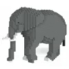Jekca - Elephant 03S - Lego - Sculpture - Construction - 4D - Brick Animals - Toys - Avvenice