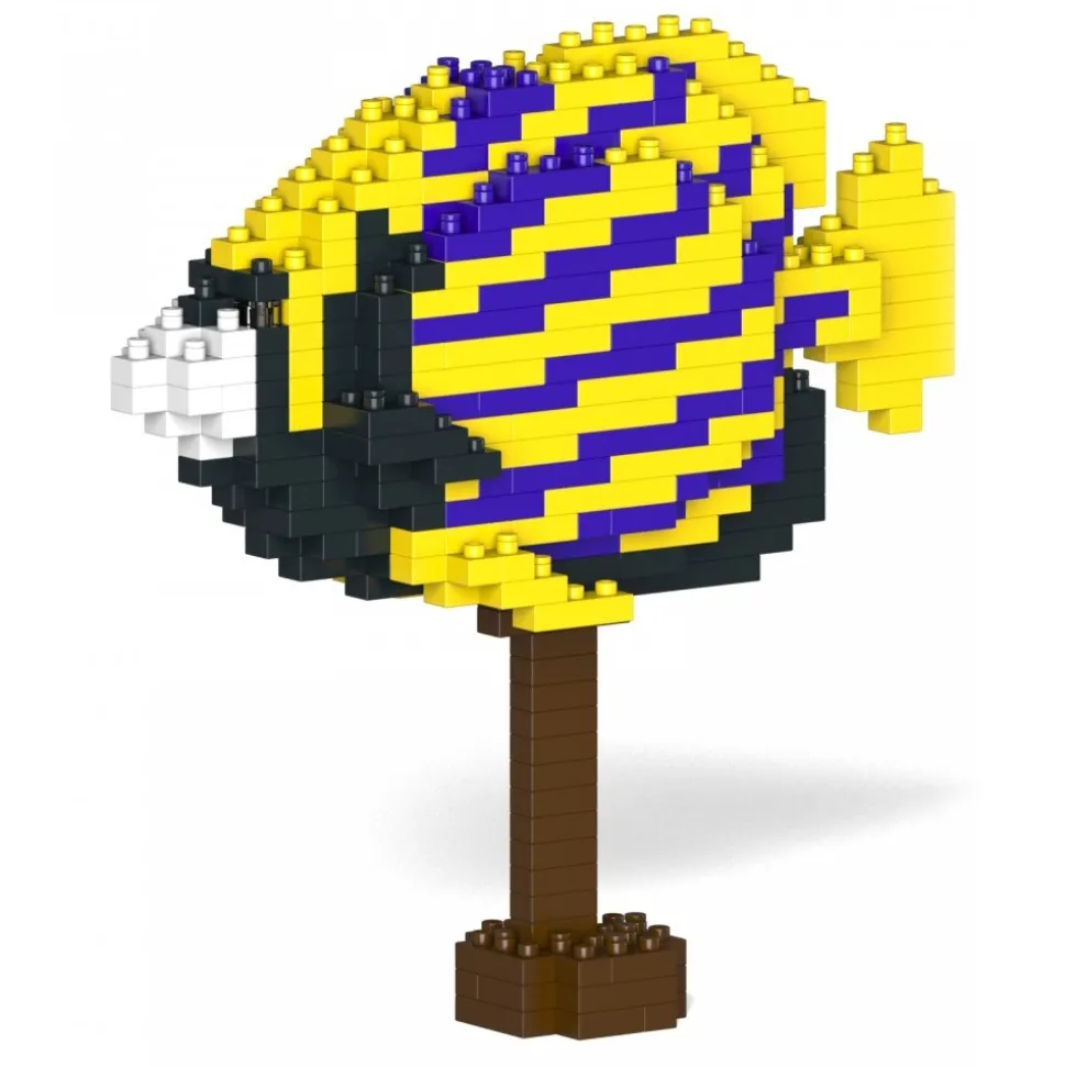 Jekca - Emperor Angelfish 01S - Lego - Sculpture - Construction - 4D - Brick Animals - Toys - Avvenice