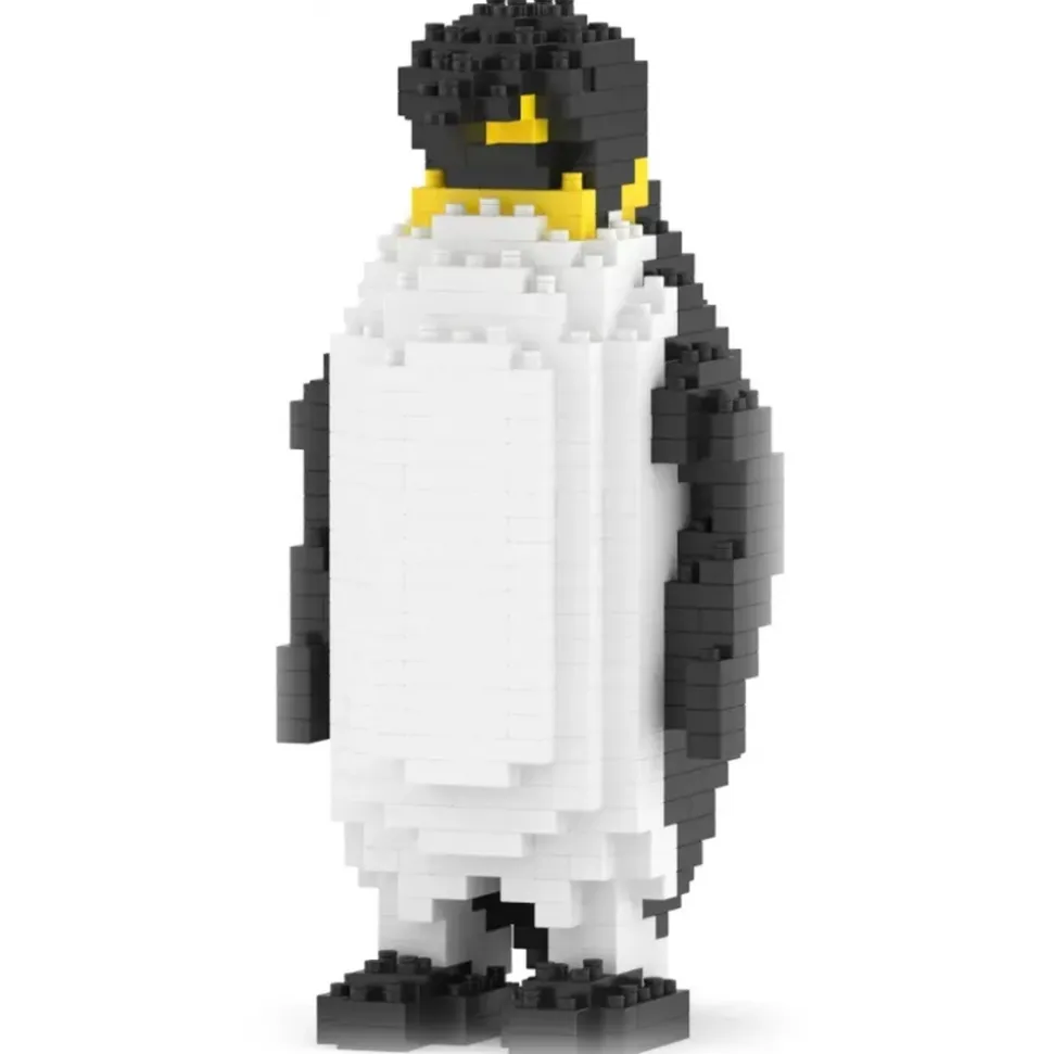 Jekca - Emperor Penguin 03 - Big - Lego - Sculpture - Construction - 4D - Brick Animals - Toys - Avvenice