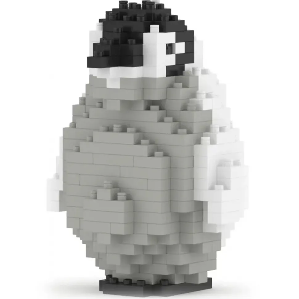Jekca - Emperor Penguin 02 - Big - Lego - Sculpture - Construction - 4D - Brick Animals - Toys - Avvenice