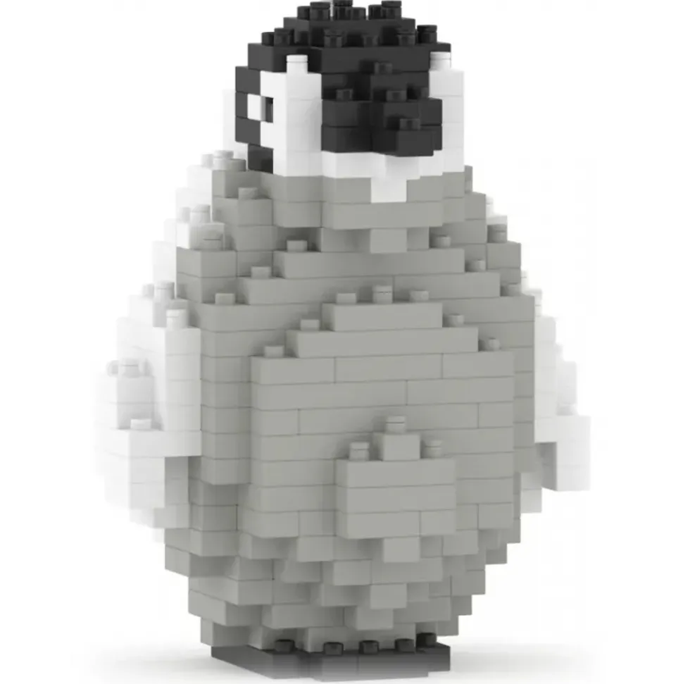 Jekca - Emperor Penguin 02 - Big - Lego - Sculpture - Construction - 4D - Brick Animals - Toys - Avvenice