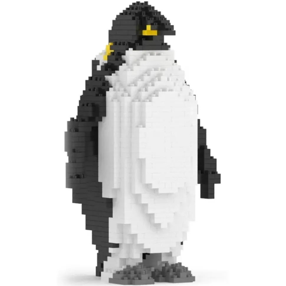Jekca - Emperor Penguin 01 - Big - Lego - Sculpture - Construction - 4D - Brick Animals - Toys - Avvenice