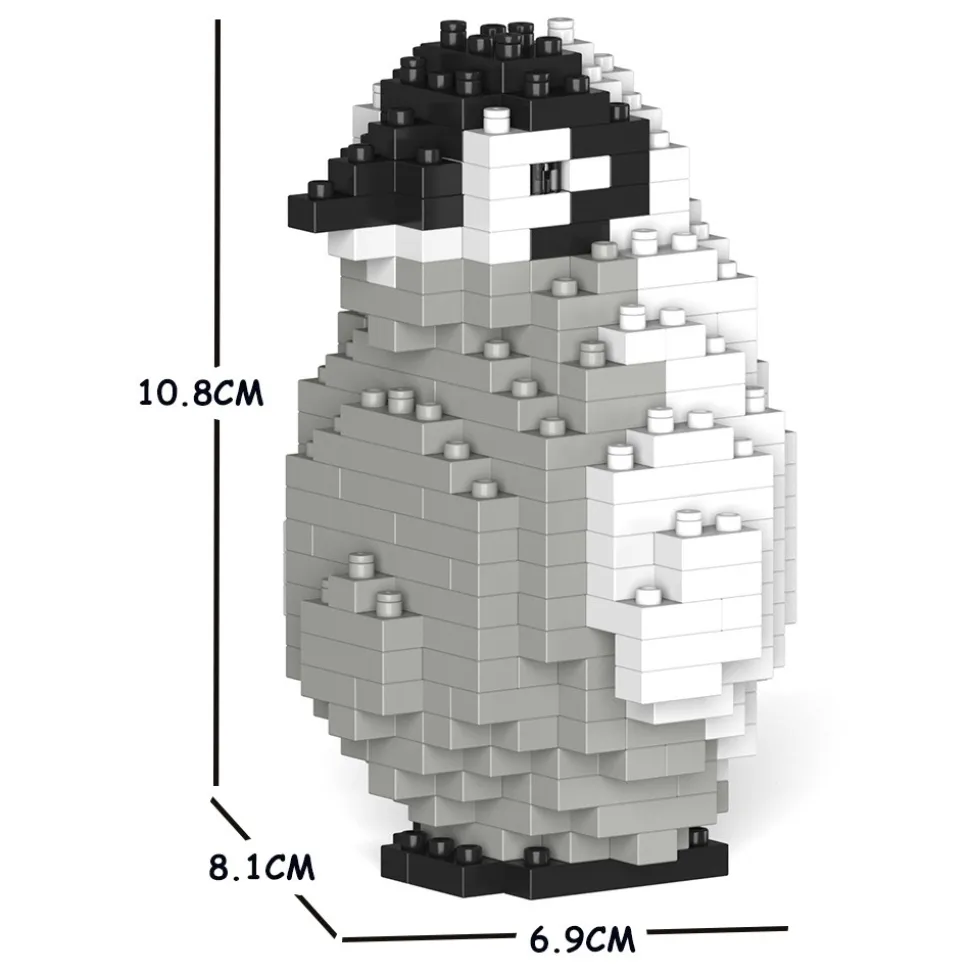 Jekca - Emperor Penguin 02S - Lego - Sculpture - Construction - 4D - Brick Animals - Toys - Avvenice