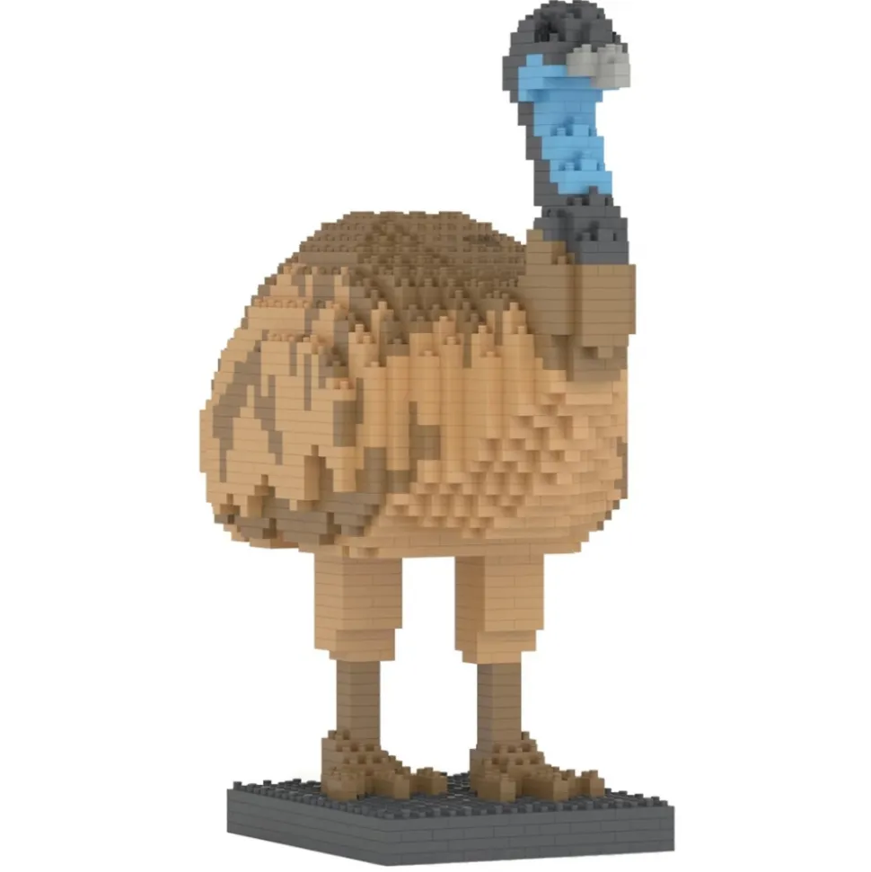 Jekca - Emu 01 - Lego - Sculpture - Construction - 4D - Brick Animals - Toys - Avvenice