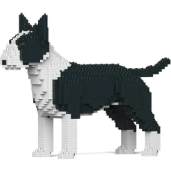 Jekca - English Bull Terrier 01-M01 - Big - Lego - Sculpture - Construction - 4D - Brick Animals - Toys - Avvenice