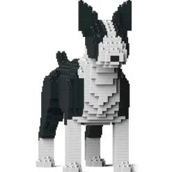 Jekca - English Bull Terrier 01-M01 - Big - Lego - Sculpture - Construction - 4D - Brick Animals - Toys - Avvenice