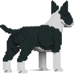 Jekca - English Bull Terrier 01-M01 - Big - Lego - Sculpture - Construction - 4D - Brick Animals - Toys - Avvenice