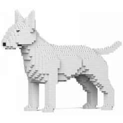 Jekca - English Bull Terrier 01S-M03 - Lego - Sculpture - Construction - 4D - Brick Animals - Toys - Avvenice