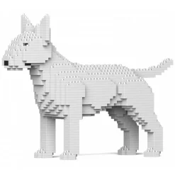 Jekca - English Bull Terrier 01-M03 - Big - Lego - Sculpture - Construction - 4D - Brick Animals - Toys - Avvenice