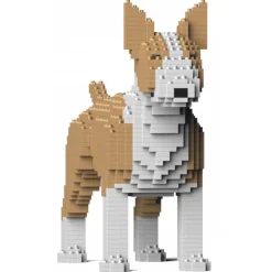 Jekca - English Bull Terrier 01S-M04 - Lego - Sculpture - Construction - 4D - Brick Animals - Toys - Avvenice