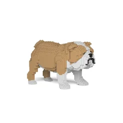Jekca - English Bulldog - Dog - 01S-M03 - Lego - Sculpture - Construction - 4D - Brick Animals - Toys - Avvenice