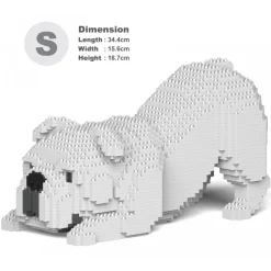 Jekca - English Bulldog 4-in-1 Pack 01S-M02 - Lego - Sculpture - Construction - 4D - Brick Animals - Toys - Avvenice