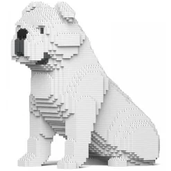 Jekca - English Bulldog 4-in-1 Pack 01S-M02 - Lego - Sculpture - Construction - 4D - Brick Animals - Toys - Avvenice