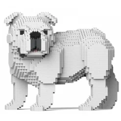Jekca - English Bulldog 4-in-1 Pack 01S-M02 - Lego - Sculpture - Construction - 4D - Brick Animals - Toys - Avvenice