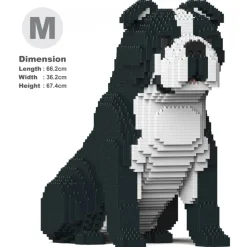 Jekca - English Bulldog 4-in-1 Pack 01-M04 - Big - Lego - Sculpture - Construction - 4D - Brick Animals - Toys - Avvenice