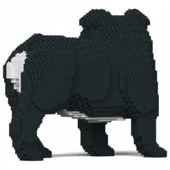 Jekca - English Bulldog 4-in-1 Pack 01-M04 - Big - Lego - Sculpture - Construction - 4D - Brick Animals - Toys - Avvenice