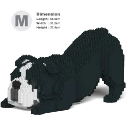 Jekca - English Bulldog 4-in-1 Pack 01-M04 - Big - Lego - Sculpture - Construction - 4D - Brick Animals - Toys - Avvenice