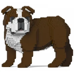 Jekca - English Bulldog 4-in-1 Pack 01-M01 - Big - Lego - Sculpture - Construction - 4D - Brick Animals - Toys - Avvenice