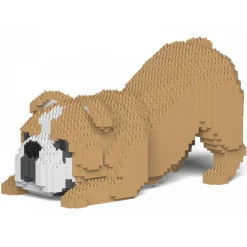 Jekca - English Bulldog 4-in-1 Pack 01-M03 - Big - Lego - Sculpture - Construction - 4D - Brick Animals - Toys - Avvenice