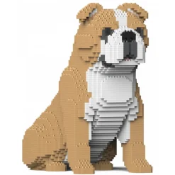 Jekca - English Bulldog 4-in-1 Pack 01-M03 - Big - Lego - Sculpture - Construction - 4D - Brick Animals - Toys - Avvenice