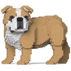 Jekca - English Bulldog 4-in-1 Pack 01-M03 - Big - Lego - Sculpture - Construction - 4D - Brick Animals - Toys - Avvenice
