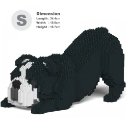 Jekca - English Bulldog 4-in-1 Pack 01S-M04 - Lego - Sculpture - Construction - 4D - Brick Animals - Toys - Avvenice