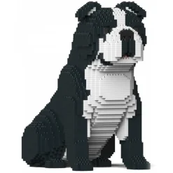 Jekca - English Bulldog 4-in-1 Pack 01S-M04 - Lego - Sculpture - Construction - 4D - Brick Animals - Toys - Avvenice