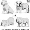 Jekca - English Bulldog 4-in-1 Pack 01-M02 - Big - Lego - Sculpture - Construction - 4D - Brick Animals - Toys - Avvenice