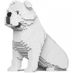 Jekca - English Bulldog 4-in-1 Pack 01-M02 - Big - Lego - Sculpture - Construction - 4D - Brick Animals - Toys - Avvenice