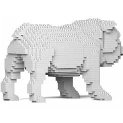 Jekca - English Bulldog 01-M02 - Big - Lego - Sculpture - Construction - 4D - Brick Animals - Toys - Avvenice