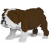 Jekca - English Bulldog 01-M01 - Big - Lego - Sculpture - Construction - 4D - Brick Animals - Toys - Avvenice