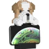 Jekca - English Bulldog Phone Stand 01S - Lego - Sculpture - Construction - 4D - Brick Animals - Toys - Avvenice