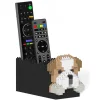 Jekca - English Bulldog Remote Control Rack 01S - Lego - Sculpture - Construction - 4D - Brick Animals - Toys - Avvenice