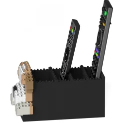 Jekca - English Bulldog Remote Control Rack 01S - Lego - Sculpture - Construction - 4D - Brick Animals - Toys - Avvenice